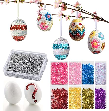Huevos de Pascua de Lentejuelas Huevos de Pascua de Lentejuelas